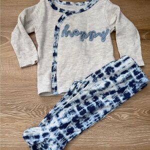 4 for 20 Tahari Kids Matching Set in Cream and Blue